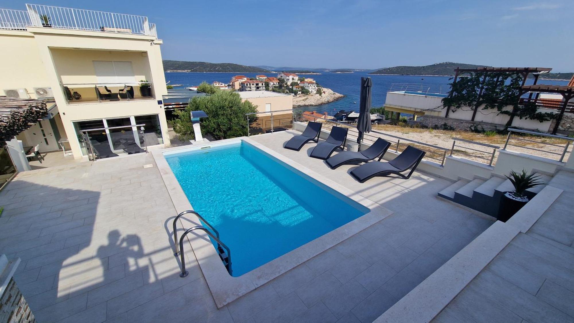 Villa Gina Sevid Bagian luar foto